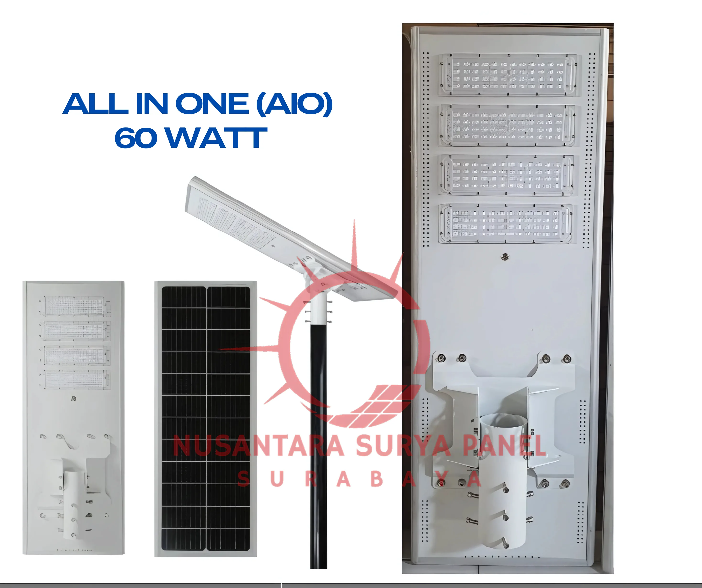 LAMPU PJU AIO 60 WATT NON TKDN