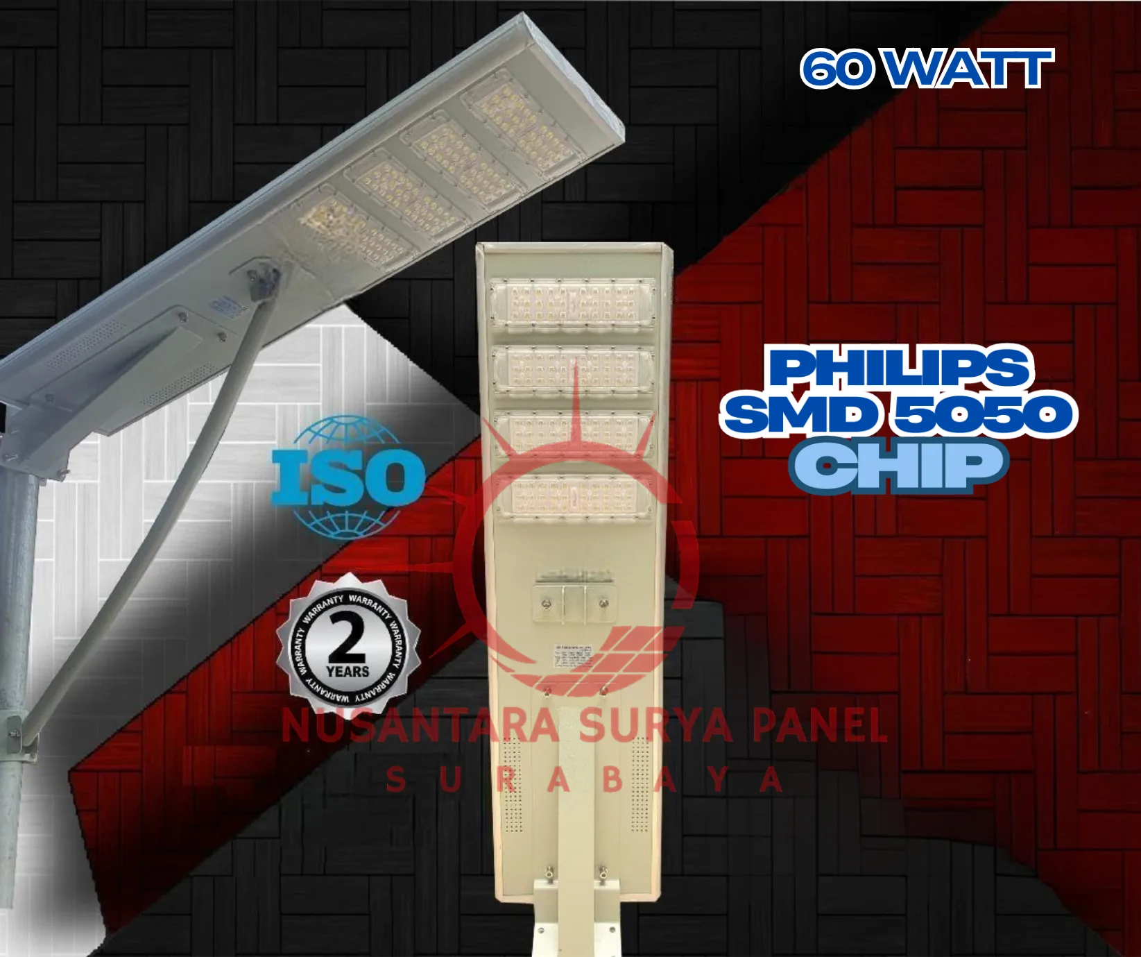 LAMPU PJU AIO 60 WATT PHILIPS SMD 5050
