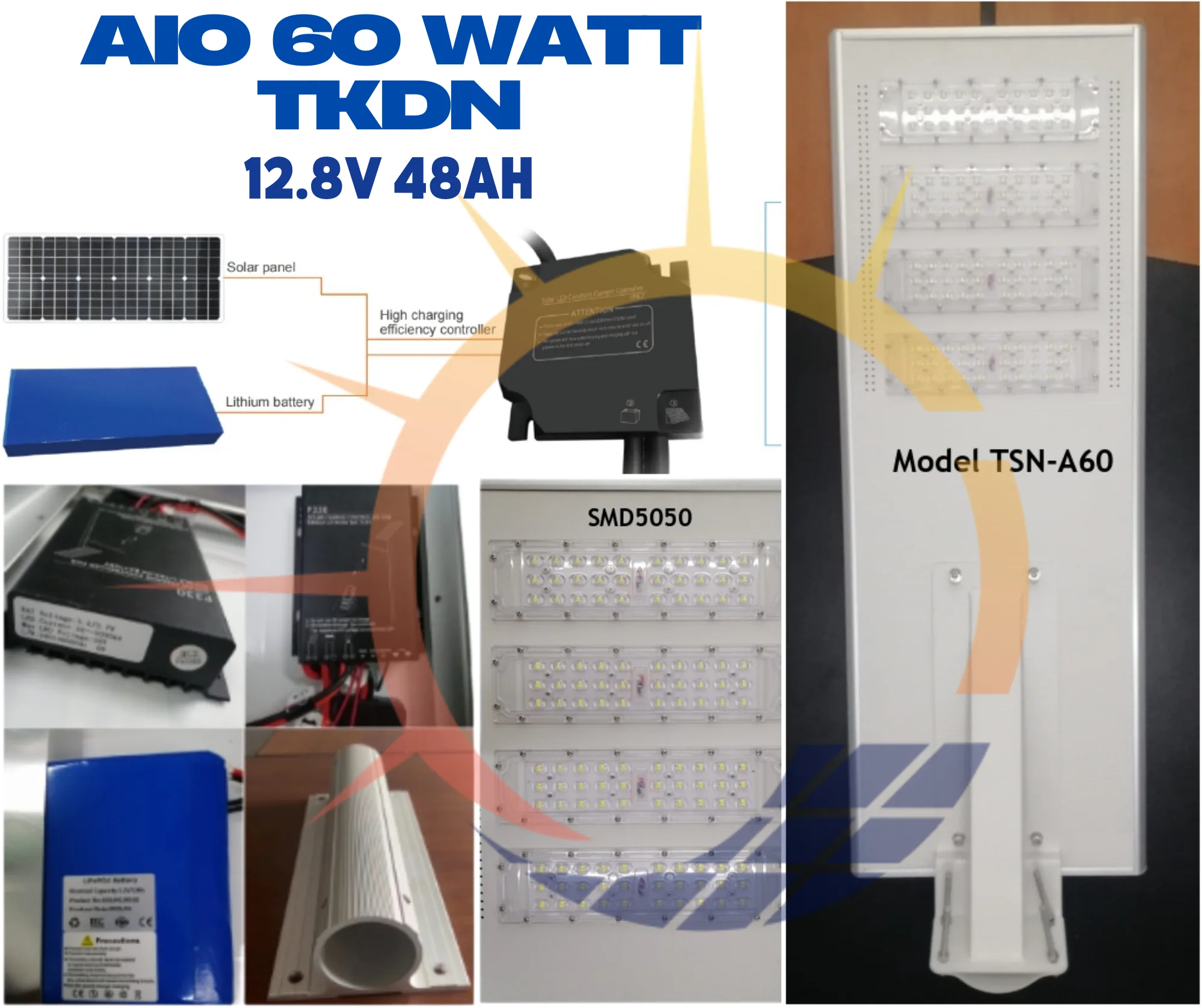 AIO 60 WATT TKDN TSN A60 SERIES 12.8V 48AH
